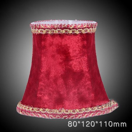 Lampskärm i Tyg med Klämma Röd