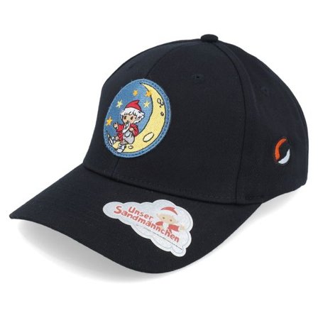 Unser Sandmännchen - Svart adjustable Keps - Sandmännchen Round Patch Black Adjustable @ Hatstore