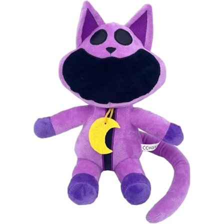 Leende Liten Dyresovende Katt, Morsom Søt Leende Liten Dyrepute Barneromsdekorasjon, for Barn og Voksne, Bursdag og Jul (B)