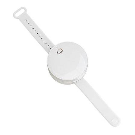 Portabel Handledsfläkt Spegel Bladlös Handhållen USB 3 Hastigheter Justerbar Luftkylare