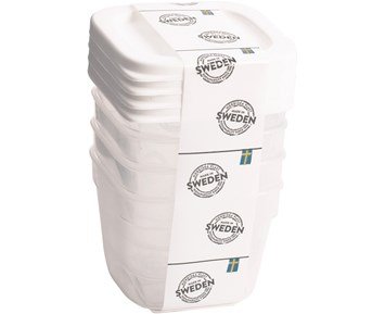 Nordiska Plast-Oppbevaringsboks 9CL 4-pack-Små oppbevaringsbokser i plast, 4-pakning-Home & household accessories-Matoppbevaring
