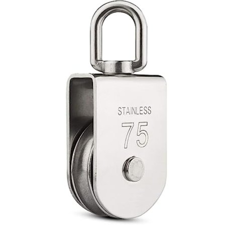 Enkel Trissa Block Vajer Trissa Hjul