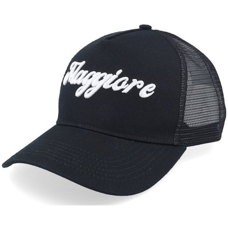 Maggiore - Svart trucker Caps - Classic Black A-Frame Trucker @ Hatstore
