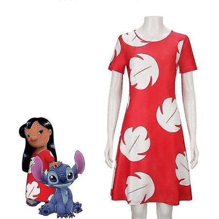 Lilo Stitch Lilo Pelekai Cosplay Kostume Lilo Kjole Sommer Strand Hawaiiansk Tøj Halloween Karnevalskostumer til Kvinder Voksne-WELLNGS