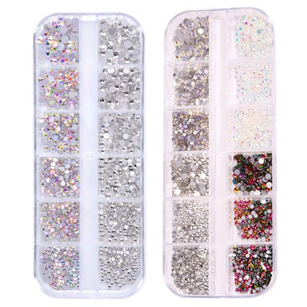 Flat Back Gems Crystal Rhinestones för
