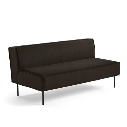Sofa COPENHAGEN PLUS, 2-Sitzer, Textilbezug braun
