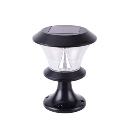 IC Solar pelare hodelys gårdsplass utendørs vegg portstolpe lys utendørs solcelledrevet LED landskapslys