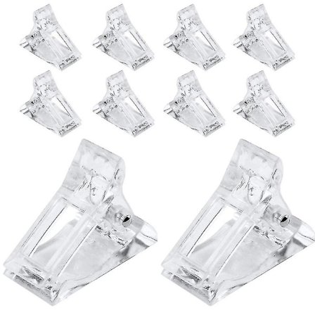 10 stk. Negletipsklemmer for rask bygging av neglformer