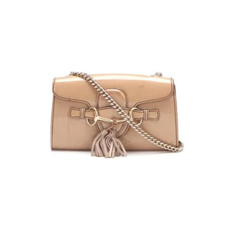 Gucci Vintage, Pre-owned Leather crossbody-bags Beige, Dames, Maat:ONE Size