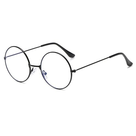 Platta Svarta Ramar Jultomteglasögon för Jultomtekostym Retr