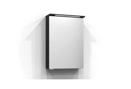 Svedbergs Skuru Spegelskåp med LED-belysning Svart Ask, Badrum