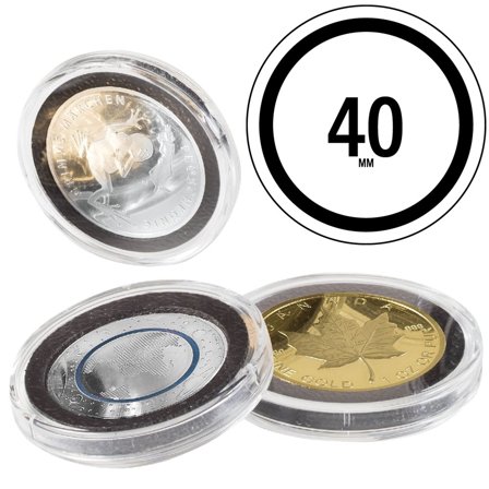 Leuchtturm ULTRA Intercept runde møntkapsler til mønt Ø 40 mm - 10 stk.