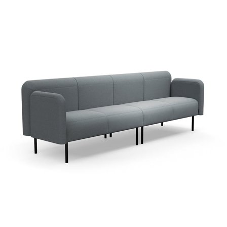 Sofa VARIETY, 4-seater, fabric Pod CS, silver grey