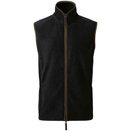 Premier Mens Artisan Fleece Oversized Gilet S Svart/Brun