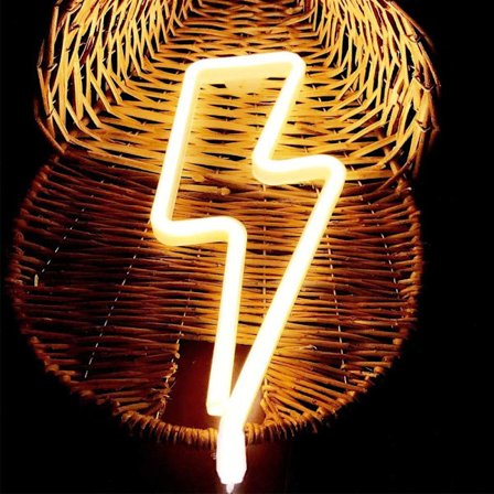 Neonlys Neon Skilt Veggdekor Nattlys USB/Batteridrevet Neon