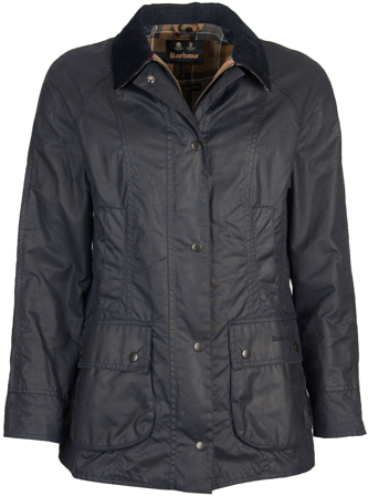 Barbour W's Beadnell Wax Jacket Navy