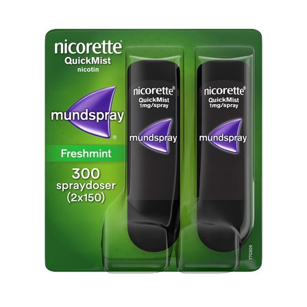 Nicorette QuickMist 1 mg/spray, mundhulespray, opløsning, Medicin & Pleje, Rygestop, Nikotinspray