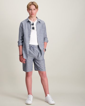 ONLY & SONS JUNIOR OSJCAIDEN LIFE LOOSE LIN SHORTS WVN Blå Shorts Kille - Kids Brand Store