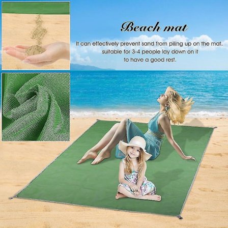 200x150cm Sandfri Sandløs Matte Camping Strand Piknik