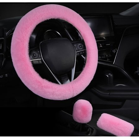 2-pack set, plysch rattmuff med mjuk