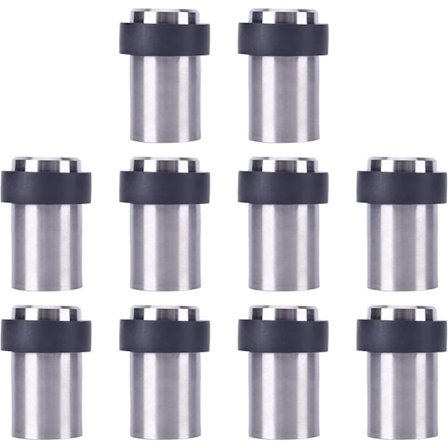 10 x Gulvstoppere i rustfritt stål, 6 cm