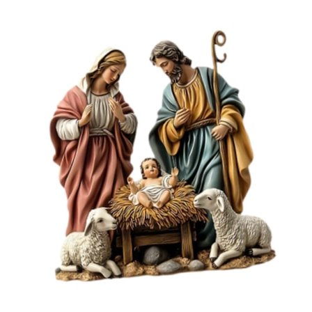 Julekrybbe Figur Jesus Samlerobjekt Figur til Gave Kontor