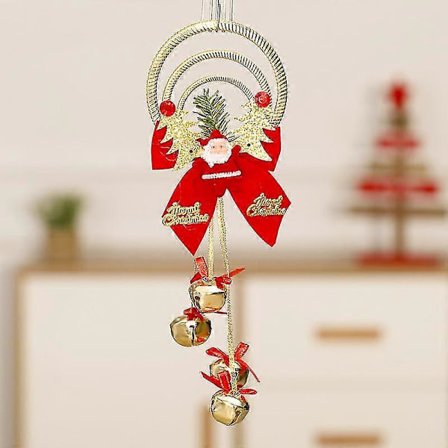 Vindklokker, julenissens krans, sløyfer, bjeller