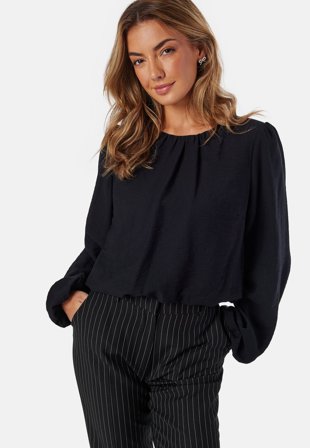 BUBBLEROOM - Bubble Hem Blouse - Black