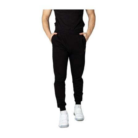 Emporio Armani Ea7, Trousers print front pockets Czarny, Mężczyzna, Rozmiar: S