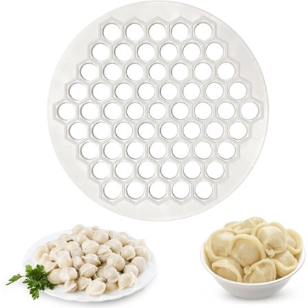 61-reikäinen raviolimuotti, pastamuotti, pyöreä leivontaväline, nyyttivalmistaja