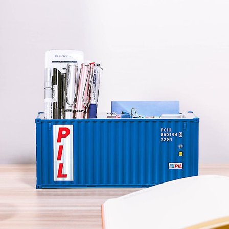 20ft Mini Fraktbehållare Modell Leksaker Lastbehållare Maritimo Diecast Container Fartyg Box Pennhållare Kontorsgåvor Anpassad Logotyp