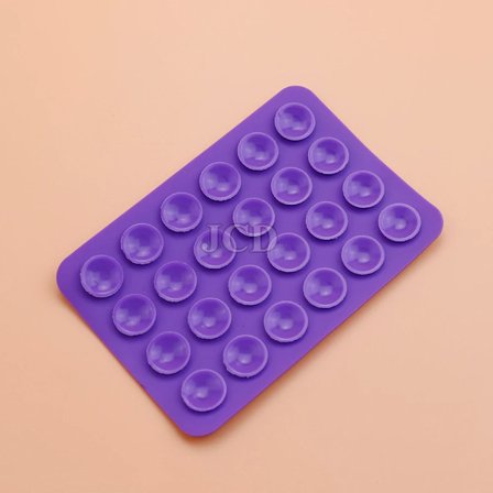 2 ST Dubbelsidig Silikonplatta kompatibel Mobiltelefonfäste Sugkopp Baksida Självhäftande Silikongummisugpropp kompatibel Fast Platta