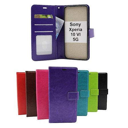 Crazy Horse Sony Xperia 10 VI 5G Plånboksfodral