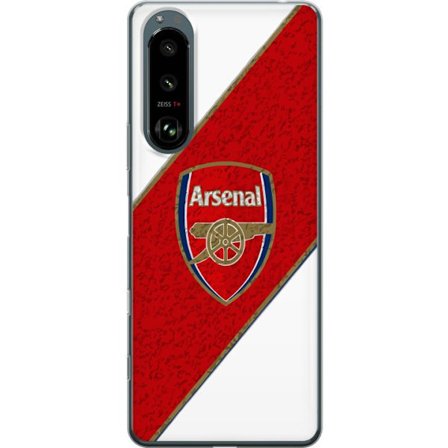 Kompatibelt Mobilskal till Sony Sony Xperia 5 III Moschino Toy teddybjörn med enkel tecknad design, brun björn med vit tröja och tydlig logotyp på