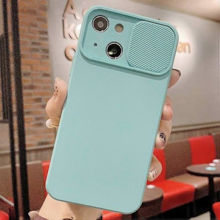 TPU-skal med skjutbart kameraskydd för iPhone 13 mini