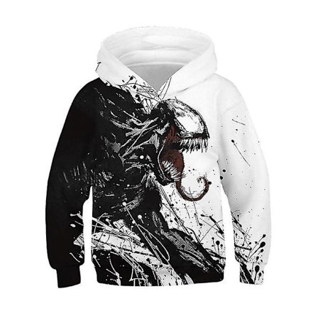 Barn Pojke Flicka 3d Venom Tryck Hooded Tröja