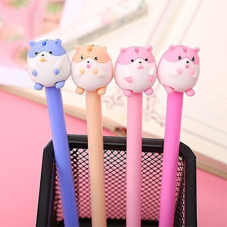 Cartoon Animal Pens, Cute Cartoon Gel Ink Pen Fun Pens Stationery 12 Pcs, Boys And Girls Cute Pens, Suitable For Use In Offices And Schools Gifts For