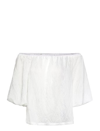 Off-Shoulder Blouse White FREE/QUENT