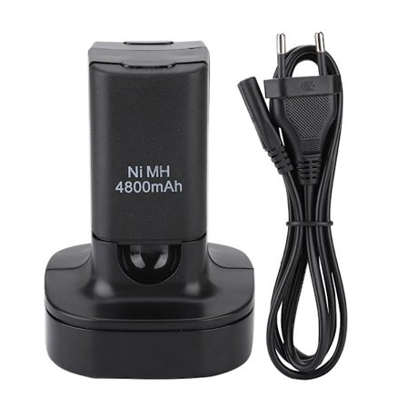 4800mAh 3.7V Uppladdningsbart Batteri med Laddningskabel för Xbox 360 Slim EU-kontakt 100-240V