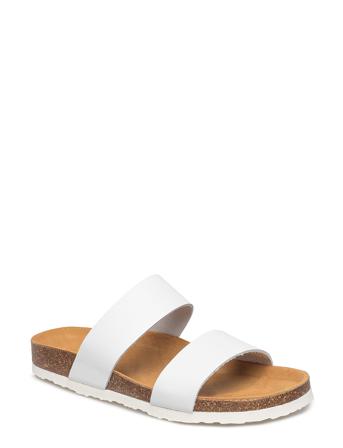 Biabetricia Twin Strap Sandal Shoes Summer Shoes Flat Sandals Hvid Bianco