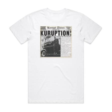 Kurupt Kuruption Album Cover T-Shirt Vit L