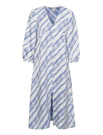 Alberta Knälång Klänning Blå Baum Und Pferdgarten