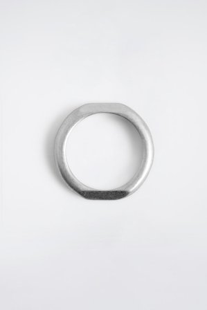 COS Men's Anillo Con Detalle Aplanado in Plateado