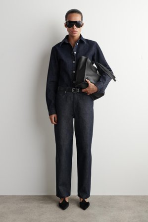 COS Femme Sac Cabas Townhouse - Cuir Bag in Noir