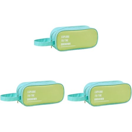 3 st stora pennfodral lager pennväska dragkedja toalettartiklar hållare godis lila