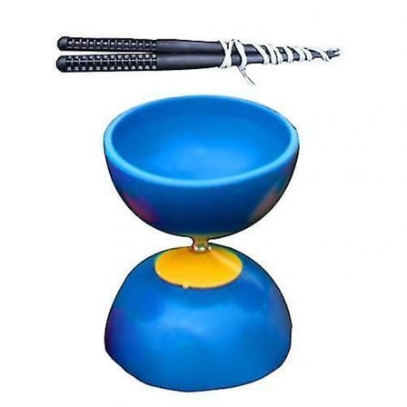 Blå 3 Kugleleje Diabolo Metal Pinde Taske