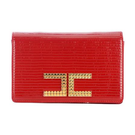 Elisabetta Franchi Shoulder Bags Rød, Dame Clutch, Størrelse: ONE Size