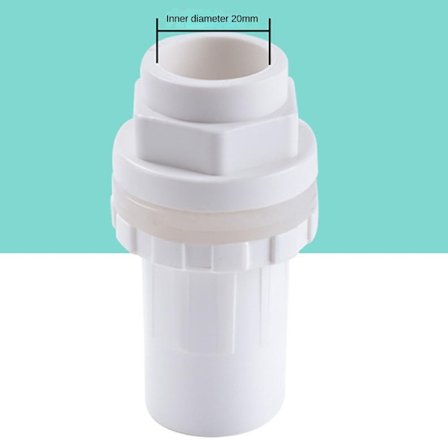 2kpl Viemäriliitin Tyhjennysliitos VALKOINEN 20MM 20MM