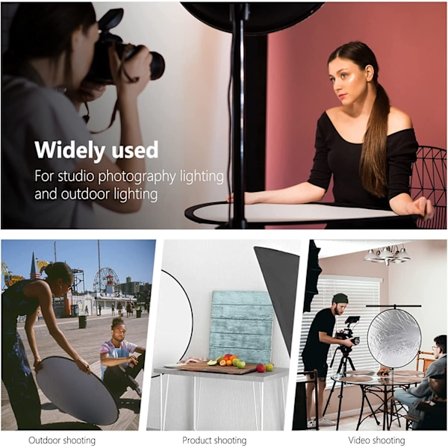 Bärbar 5 i 1, 110 cm genomskinlig, silver, guld, vit och svart