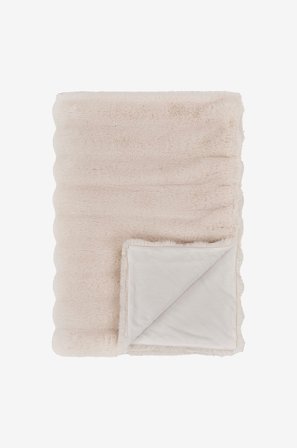 House Nordic - Pläd Galena - Vit - Filtar & plädar - 130X180 - Från Homeroom